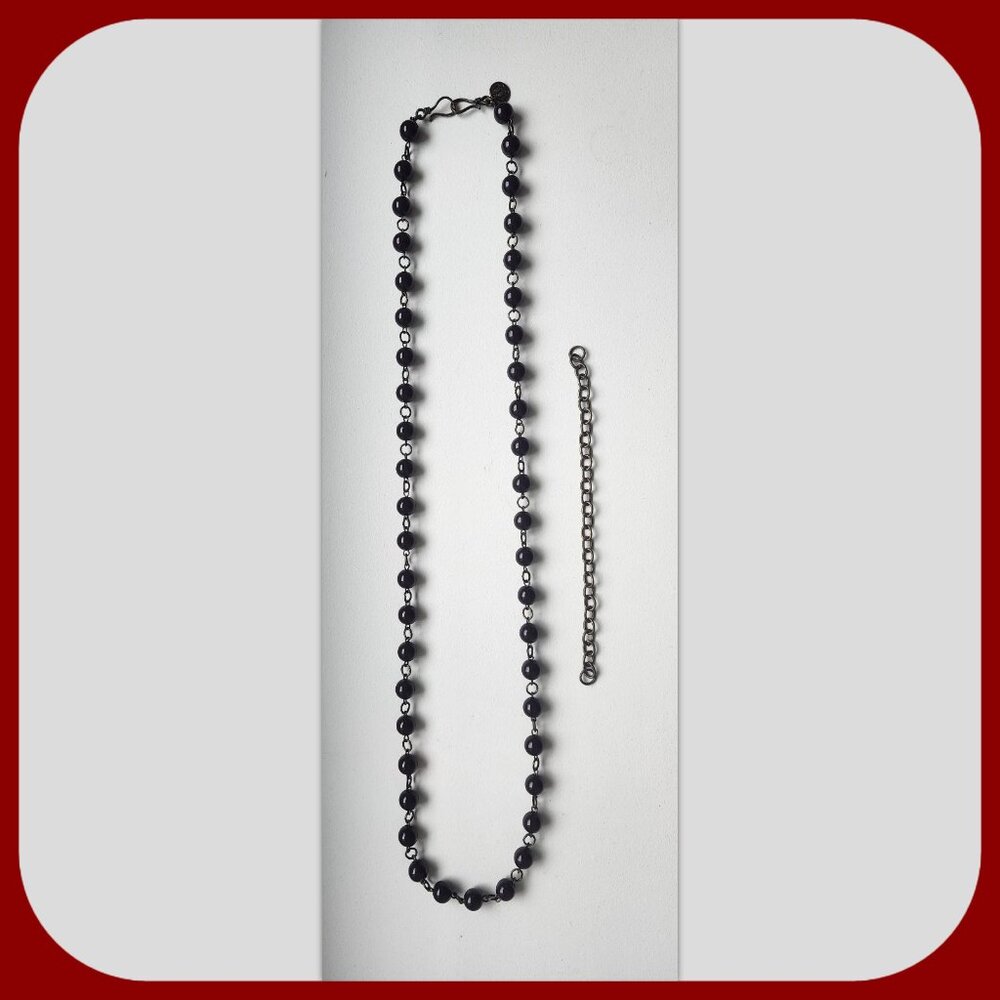 STELLA & DOT || 16” Brown Bead Necklace